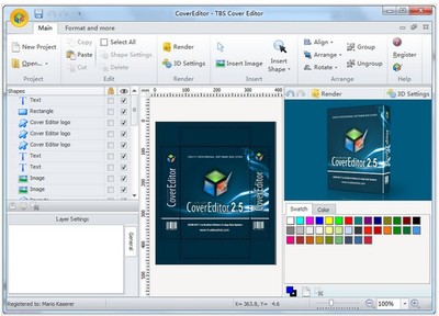 TBS Cover Editor 專業(yè)包裝設計軟件的設計與制作